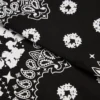 Cotton Wreath Paisley Bandana Black
