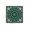 Cotton Wreath Paisley Bandana Green