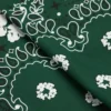 Cotton Wreath Paisley Bandana Green