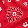Cotton Wreath Paisley Bandana Red