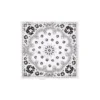 Cotton Wreath Paisley Bandana White