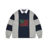 Cotton Wreath Pan-African Flag Rugby Grey/Navy