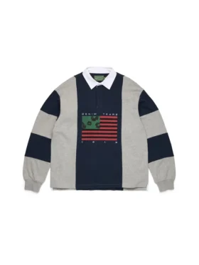 Cotton Wreath Pan-African Flag Rugby Grey/Navy
