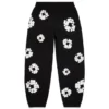 Cotton Wreath Sweatpants Black