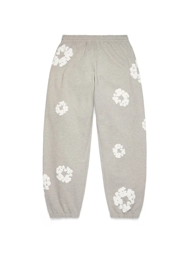 Cotton Wreath Sweatpants Grey