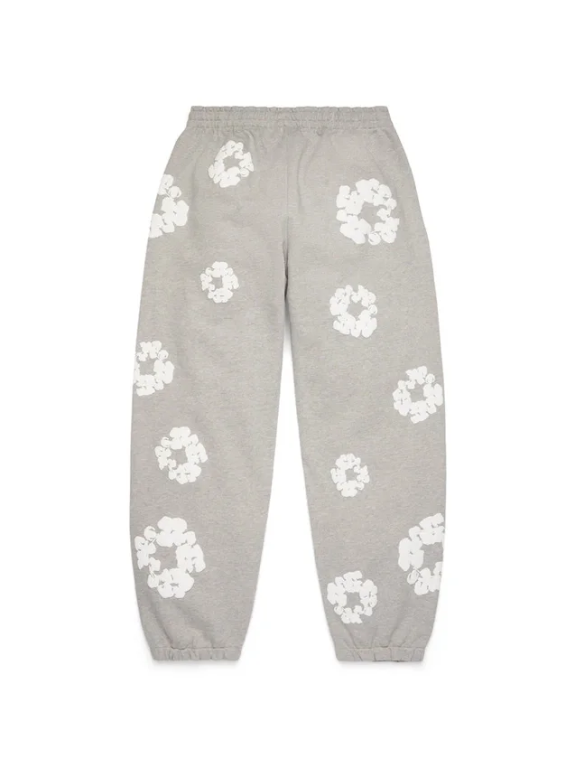 Cotton Wreath Sweatpants Grey