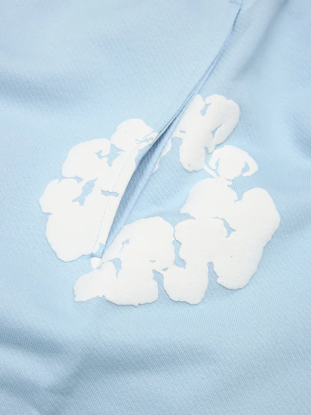 Cotton Wreath Sweatpants Powder Blue