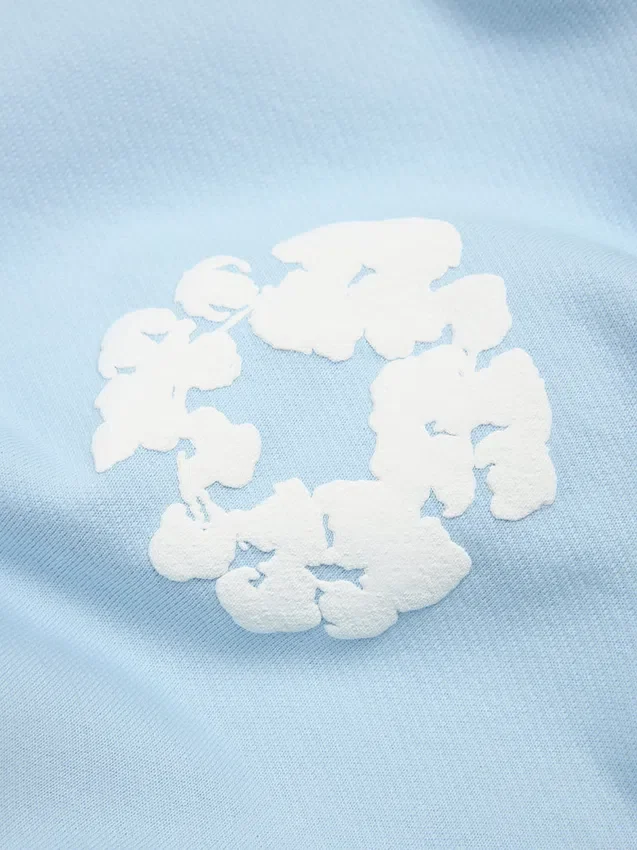 Cotton Wreath Sweatpants Powder Blue