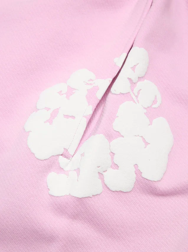Cotton Wreath Sweatpants Powder Pink
