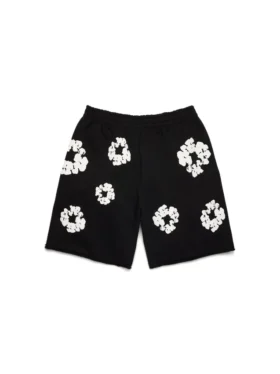 Cotton Wreath Sweatshorts Black