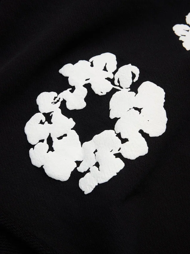 Cotton Wreath Sweatshorts Black