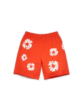 Cotton Wreath Sweatshorts Dark Orange