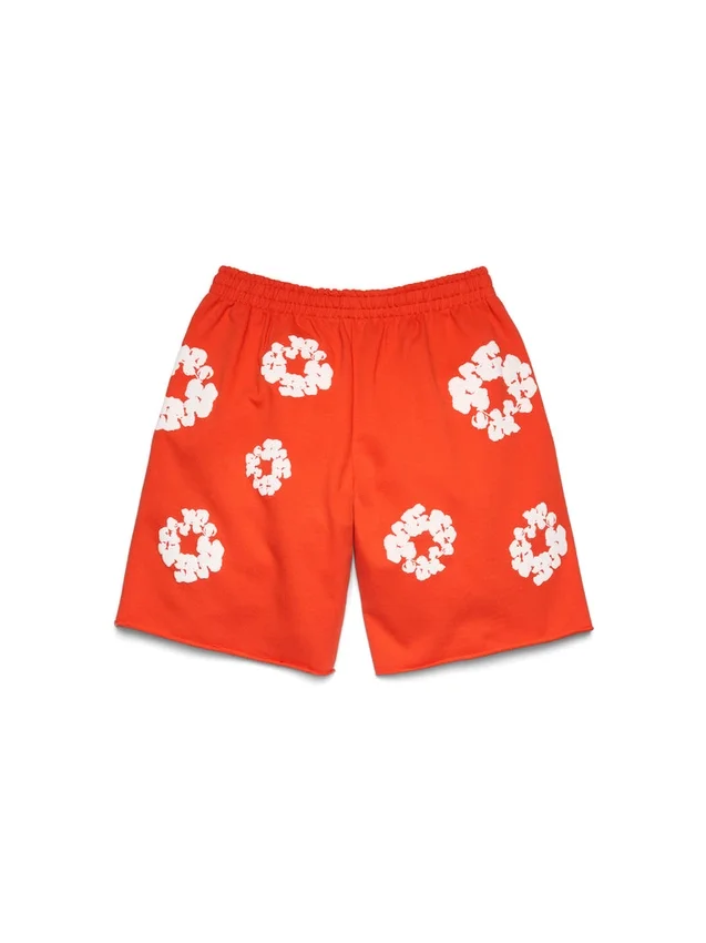 Cotton Wreath Sweatshorts Dark Orange