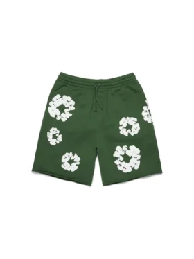 Cotton Wreath Sweatshorts Green