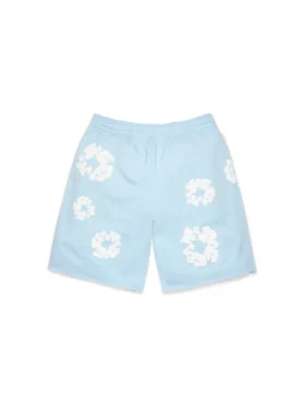 Cotton Wreath Sweatshorts Powder Blue