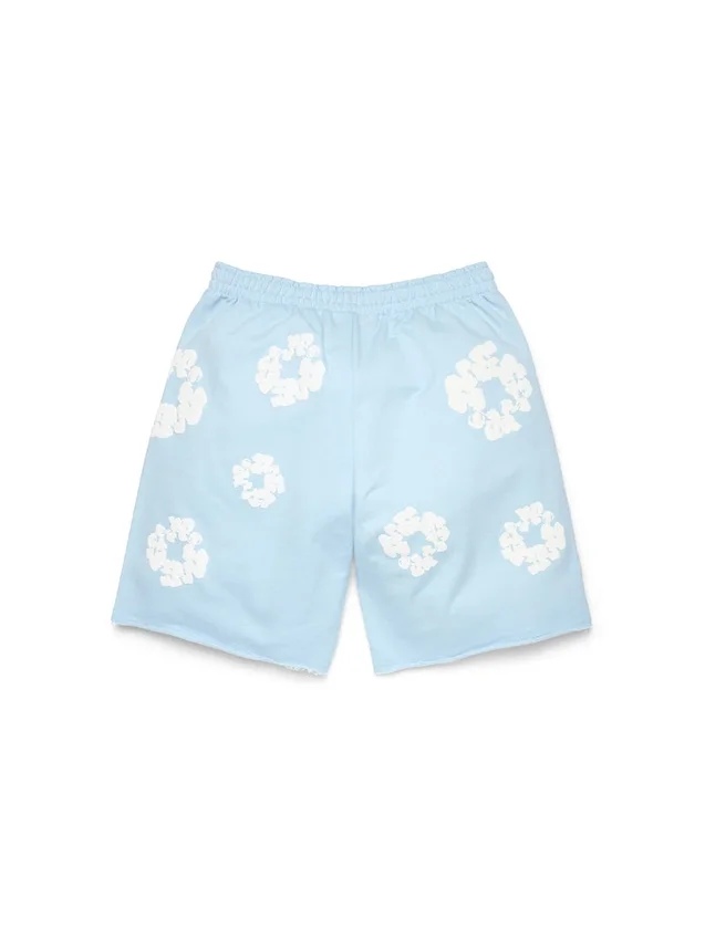 Cotton Wreath Sweatshorts Powder Blue