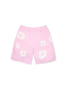 Cotton Wreath Sweatshorts Powder Pink