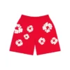 Cotton Wreath Sweatshorts Red