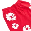 Cotton Wreath Sweatshorts Red