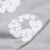 Cotton Wreath Zip Hoodie Grey