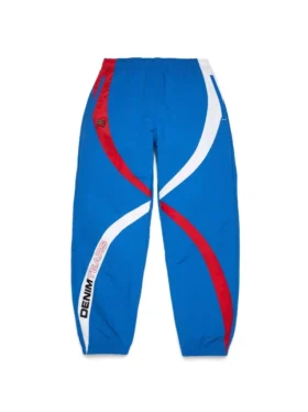 Cuba Stripe Track Pant Blue