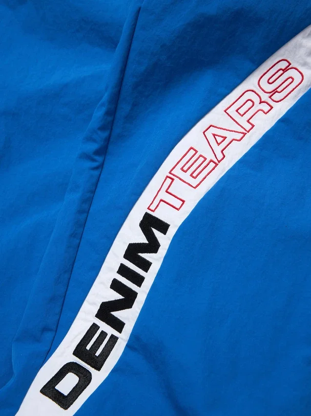 Cuba Stripe Track Pant Blue