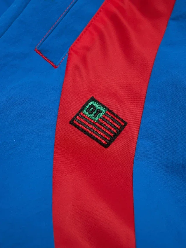 Cuba Stripe Track Pant Blue