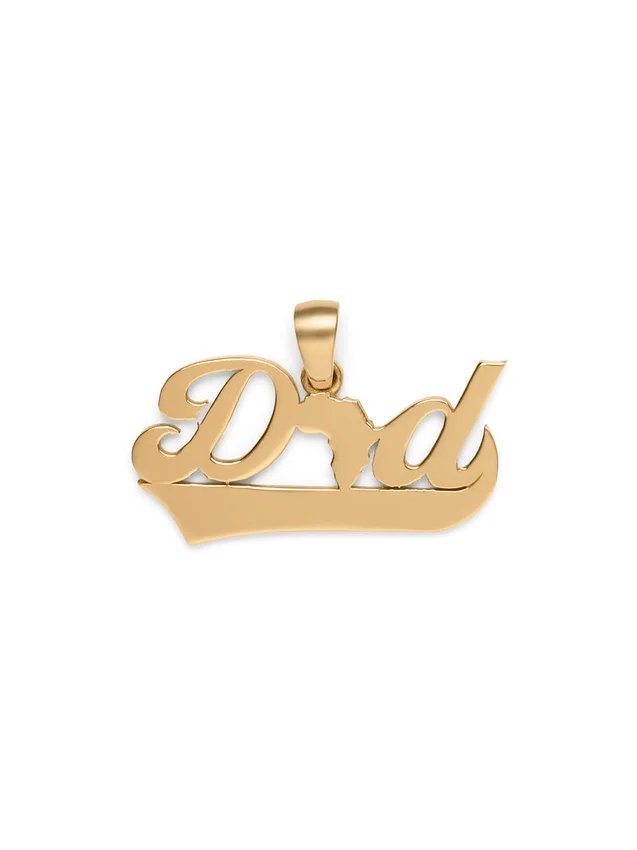 Dad Pendant Gold