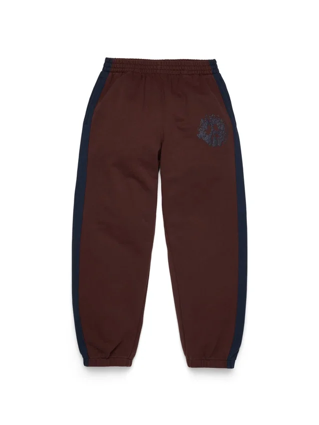 Denim U Paneled Sweatpant Brown