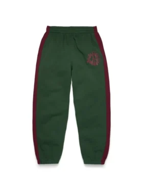 Denim U Paneled Sweatpant Green