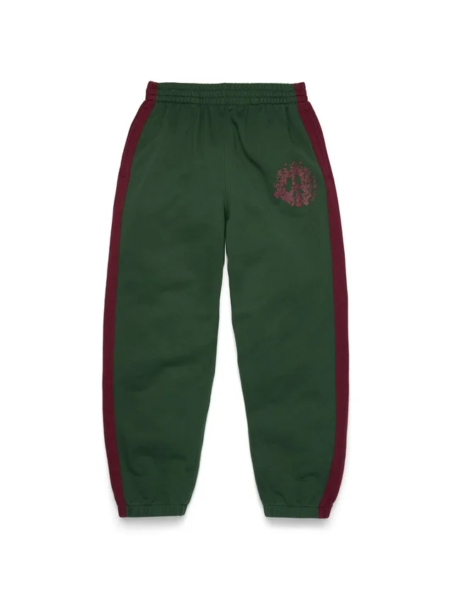 Denim U Paneled Sweatpant Green