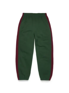 Denim U Paneled Sweatpant Green