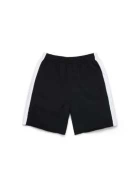 Denim U Paneled Sweatshort Black
