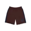 Denim U Paneled Sweatshort Brown