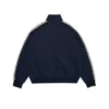 Denim U Rhinestone Fleece Track Jacket Navy