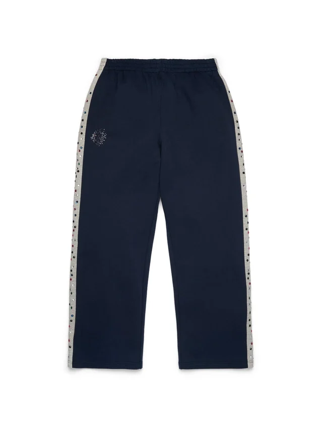Denim U Rhinestone Sweatpant Navy