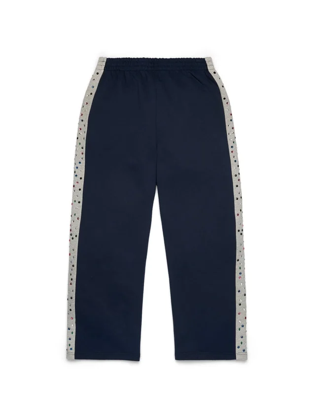Denim U Rhinestone Sweatpant Navy