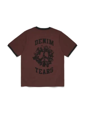 Denim U Ringer Tee Brown
