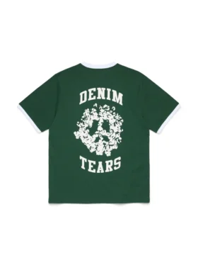 Denim U Ringer Tee Green