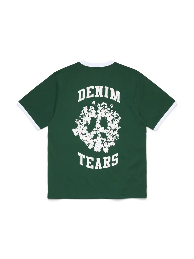 Denim U Ringer Tee Green