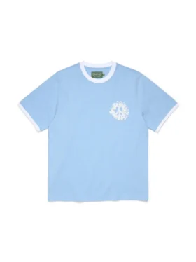 Denim U Ringer Tee Light Blue