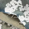 Dirty Wash Cotton Wreath Denim Short