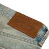 Dirty Wash Cotton Wreath Denim Short