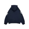 DT Chenille Patch Zip Hoodie Blue