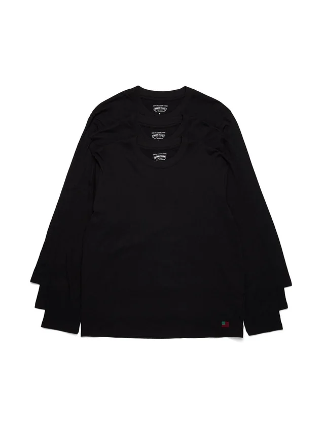 DT Flag 3-Pack Long Sleeve Tee Black