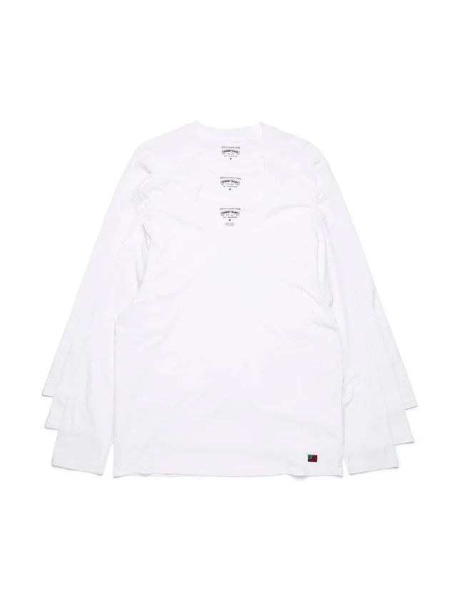 DT Flag 3-Pack Long Sleeve Tee White