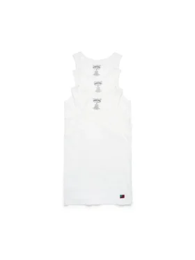 DT Flag 3-Pack Ribbed Tank White