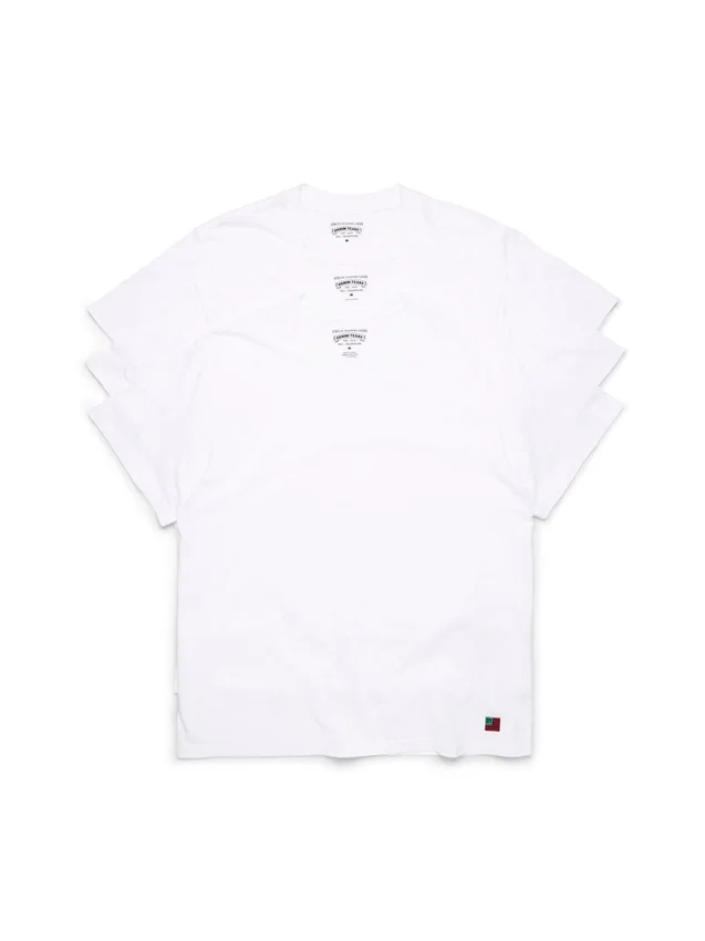 DT Flag 3-Pack Tee White