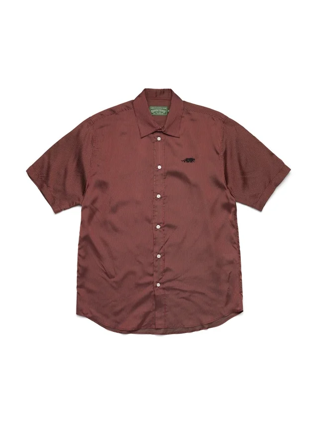 DT Panther Short Sleeve Button Up Red