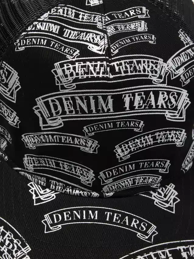 DT Stamp Pattern Trucker Hat Black